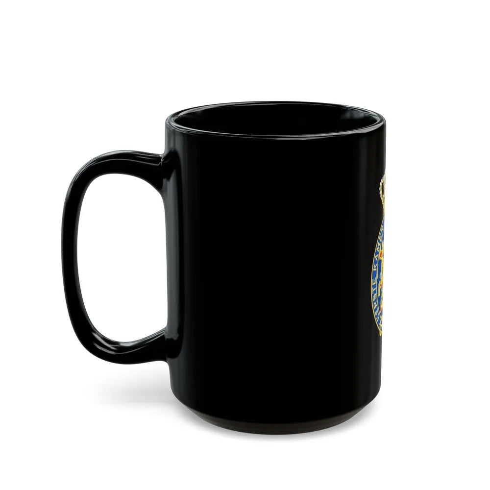 Coat of arms of the Eerste Kamer - Black Coffee Mug-Go Mug Yourself