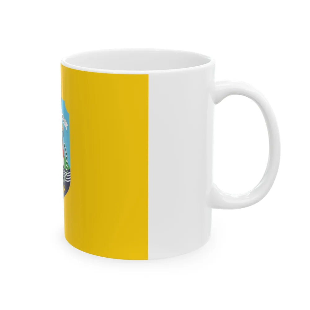 Flag of North Kalimantan Indonesia - White Coffee Mug-Go Mug Yourself