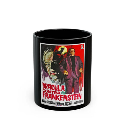 DRACULA, PRISONER OF FRANKENSTEIN 1972 Movie Poster - Black Coffee Mug-11oz-Go Mug Yourself