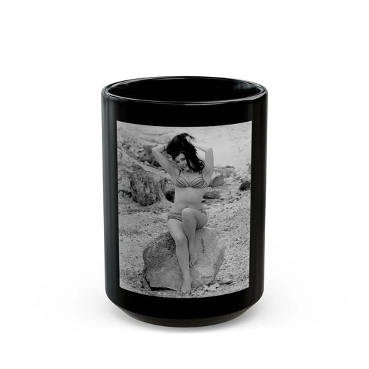 Gila Golan #142 (Vintage Female Icon) Black Coffee Mug-15oz-Go Mug Yourself