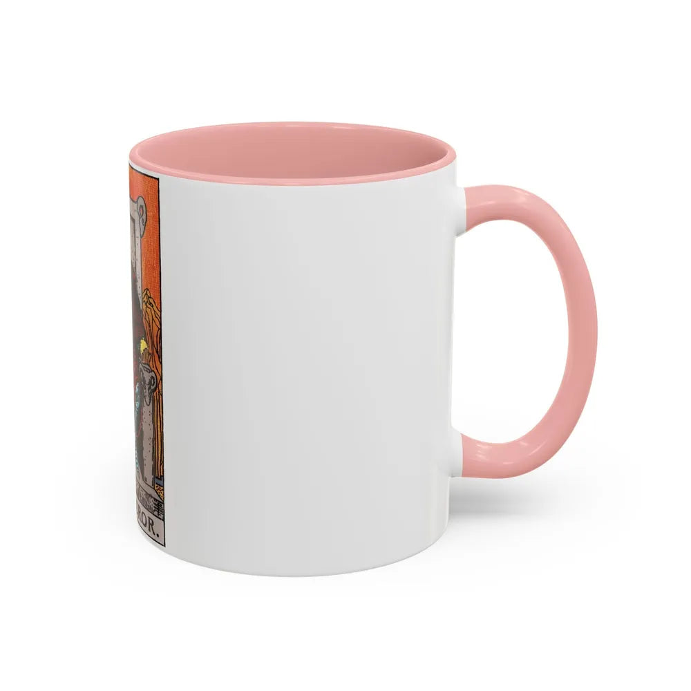 The Emperor (Tarot Card) Accent Coffee Mug-Go Mug Yourself