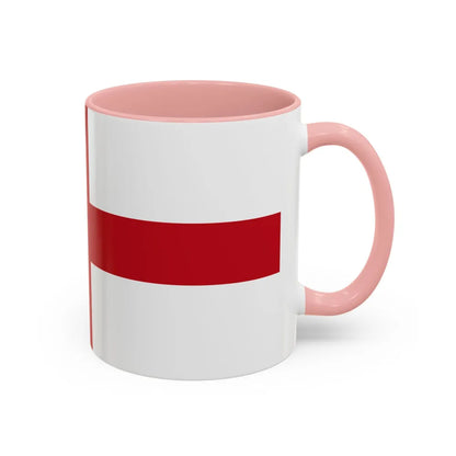 Flag of Genoa Italy - Accent Coffee Mug-Go Mug Yourself