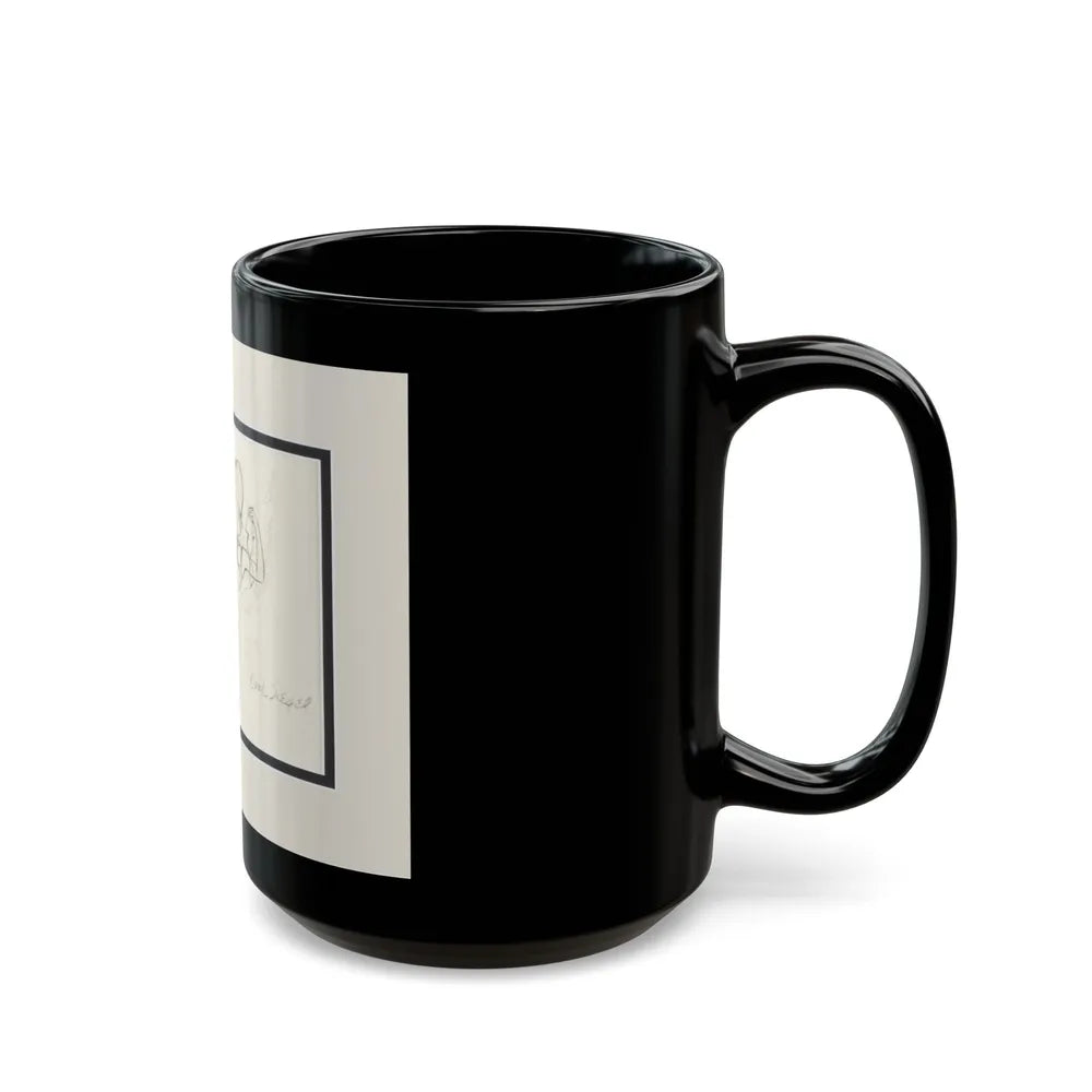 Cartoon Preliminary Pencil Illustration (1) - Black Coffee Mug-Go Mug Yourself