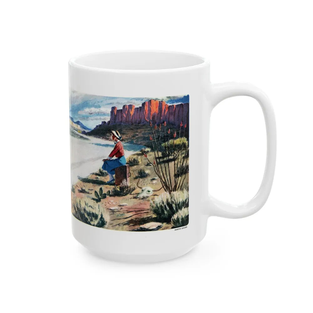 Frame-Up, Liberty, October, 1948 - White Coffee Mug-Go Mug Yourself