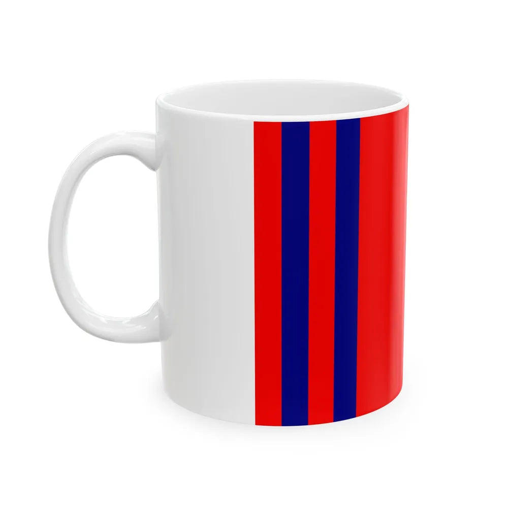 Flag of Volgograd Oblast Russia - White Coffee Mug-Go Mug Yourself