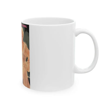 Barbara Nichols #128 - Mag. Cover (Vintage Female Icon) White Coffee Mug-Go Mug Yourself