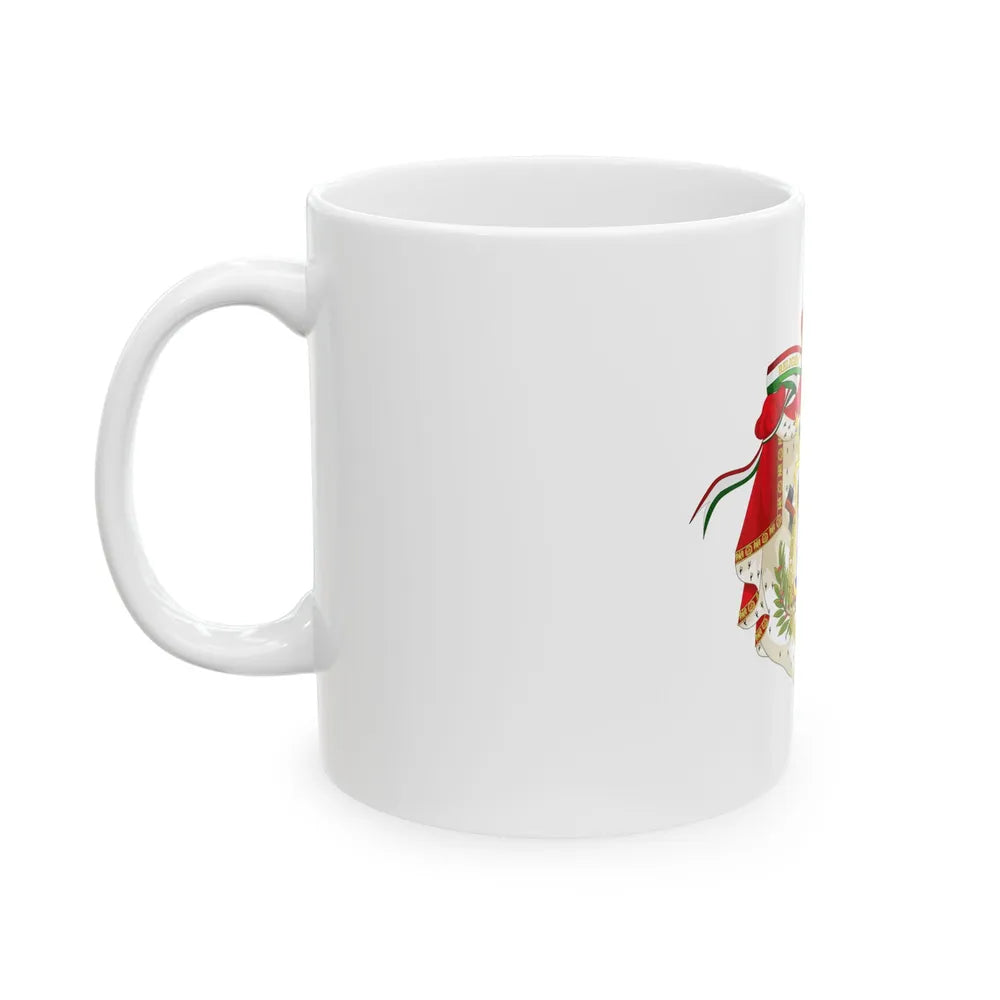 Coat of Arms of the First Mexican Empire - White Coffee Mug-Go Mug Yourself