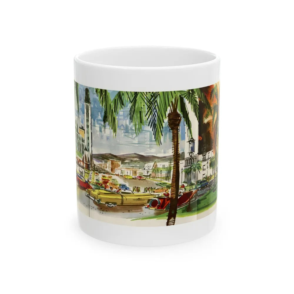 Esquire's Avenues of Fashion, 1953 - White Coffee Mug-11oz-Go Mug Yourself