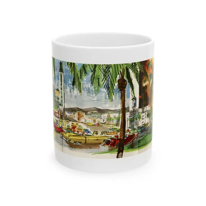 Esquire's Avenues of Fashion, 1953 - White Coffee Mug-11oz-Go Mug Yourself