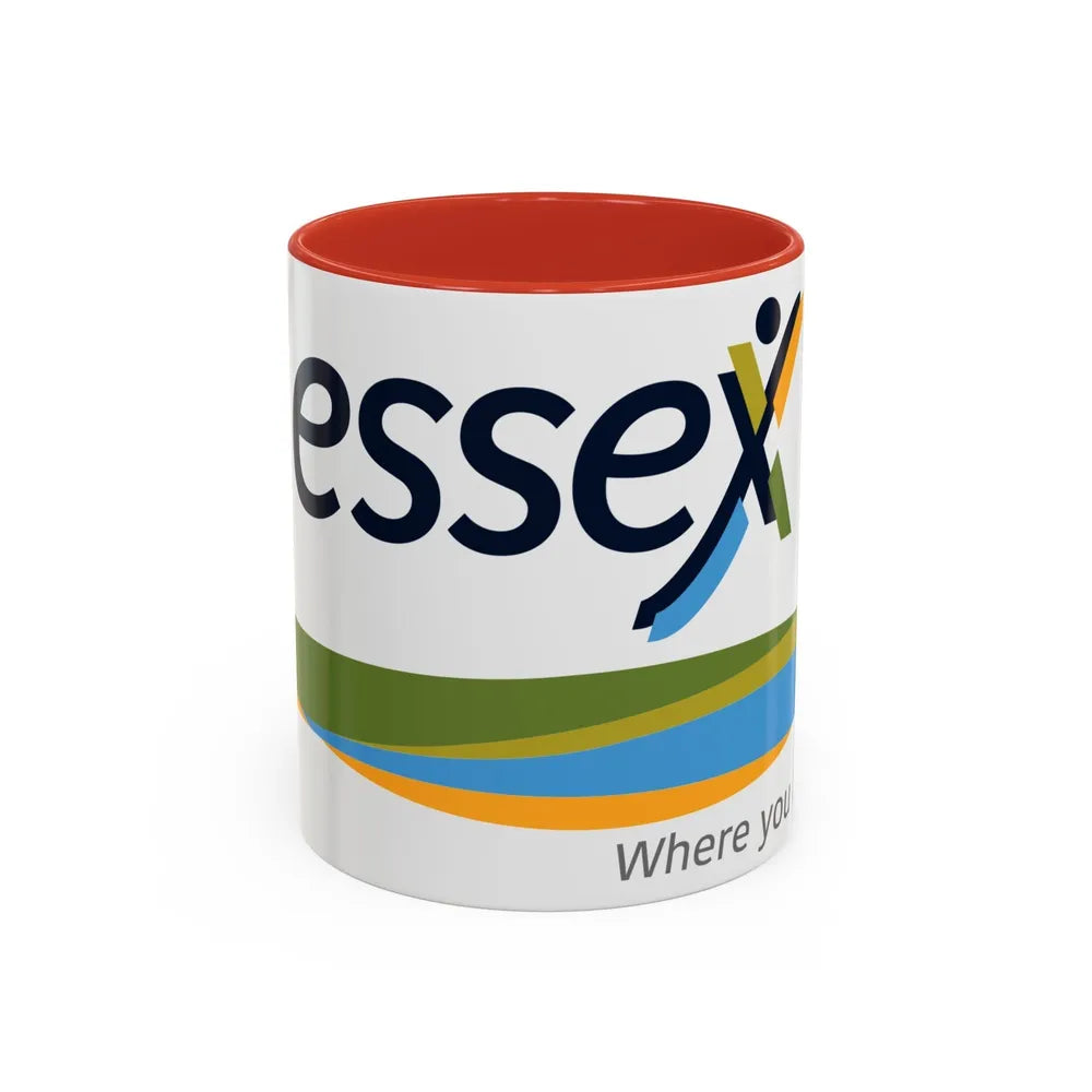 Essex Ontario Flag Canada - Accent Coffee Mug-11oz-Red-Go Mug Yourself