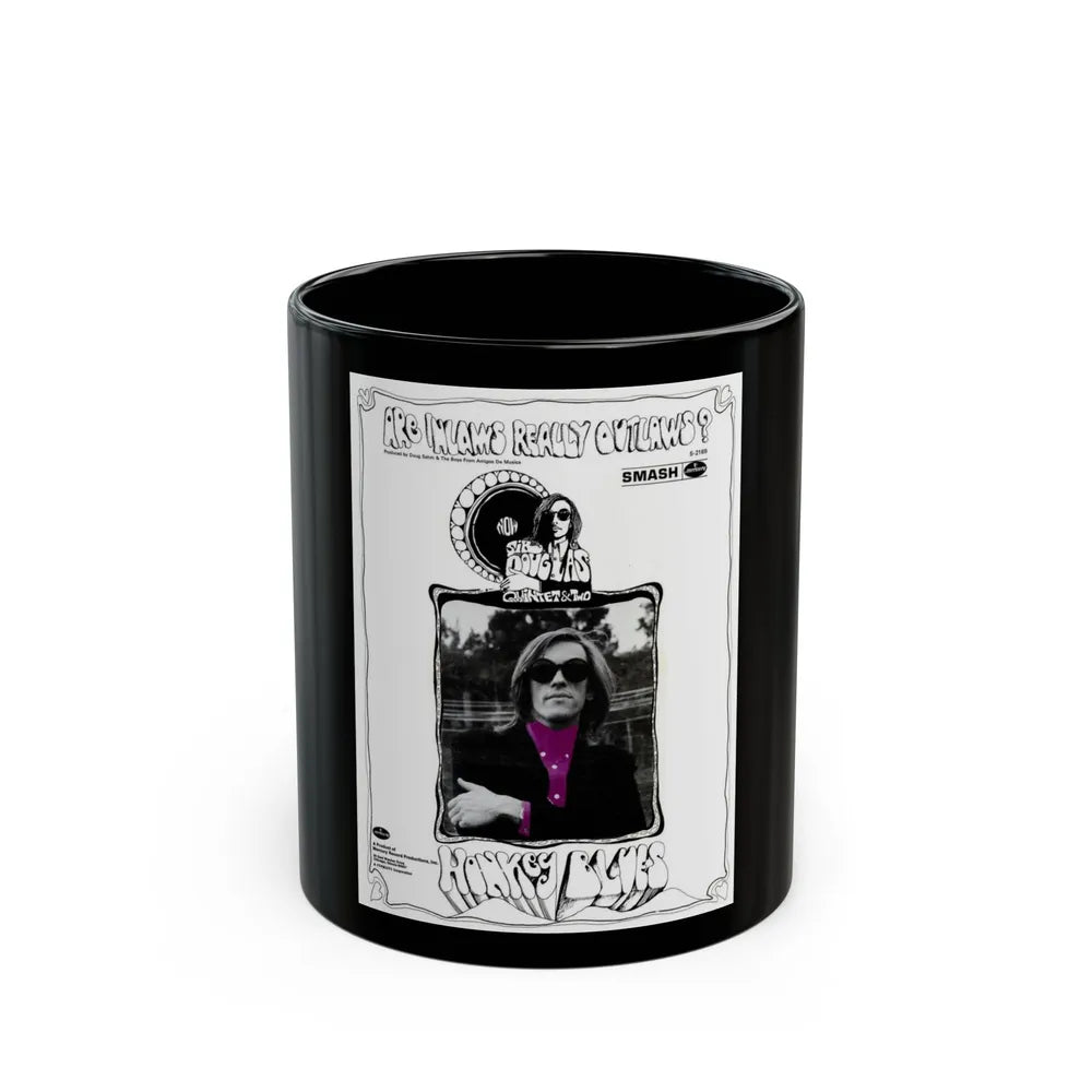 Sir Douglas Quintet 1968 (Music Poster) Black Coffee Mug-11oz-Go Mug Yourself