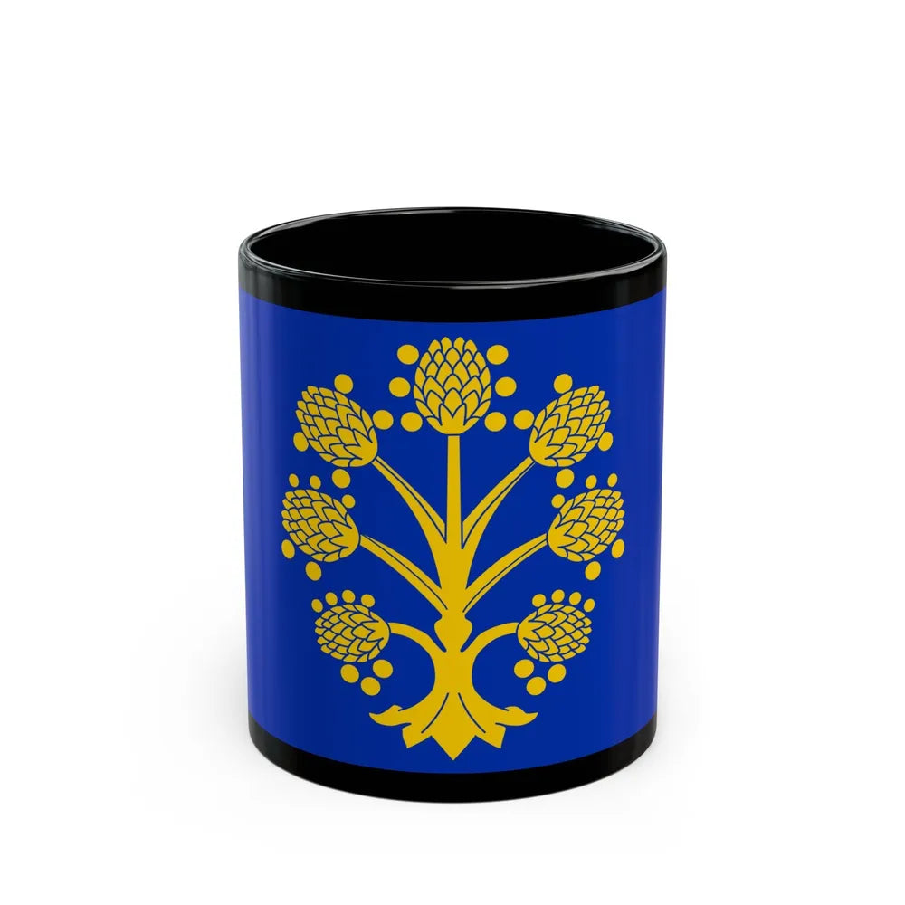 Flag of Appleby in Westmorland UK - Black Coffee Mug-11oz-Go Mug Yourself