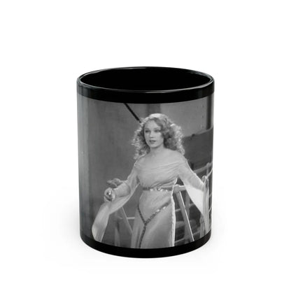 Fay Wray #26 (Vintage Female Icon) Black Coffee Mug-11oz-Go Mug Yourself