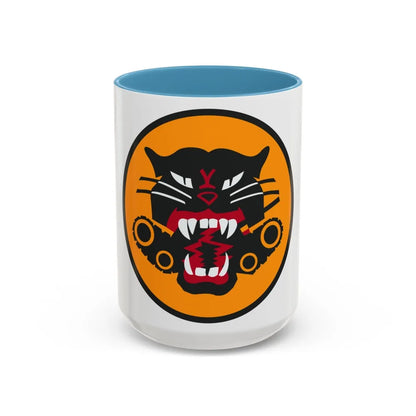 Tank Destroyer Forces (U.S. Army) Accent Coffee Mug-15oz-Light Blue-Go Mug Yourself