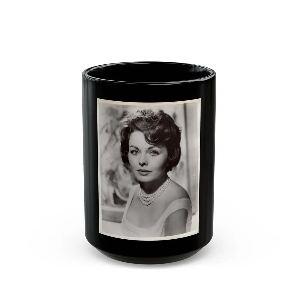 Jeanne Crain #183 (Vintage Female Icon) Black Coffee Mug-15oz-Go Mug Yourself