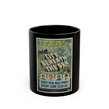 CITY BENEATH THE SEA 1953 Movie Poster - Black Coffee Mug-11oz-Go Mug Yourself