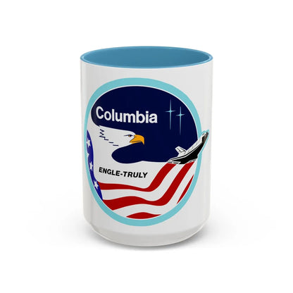 STS 2 (NASA) Accent Coffee Mug-15oz-Light Blue-Go Mug Yourself