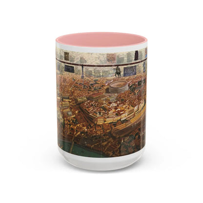 Romans, The (1997) (Map) Accent Coffee Mug-15oz-Pink-Go Mug Yourself