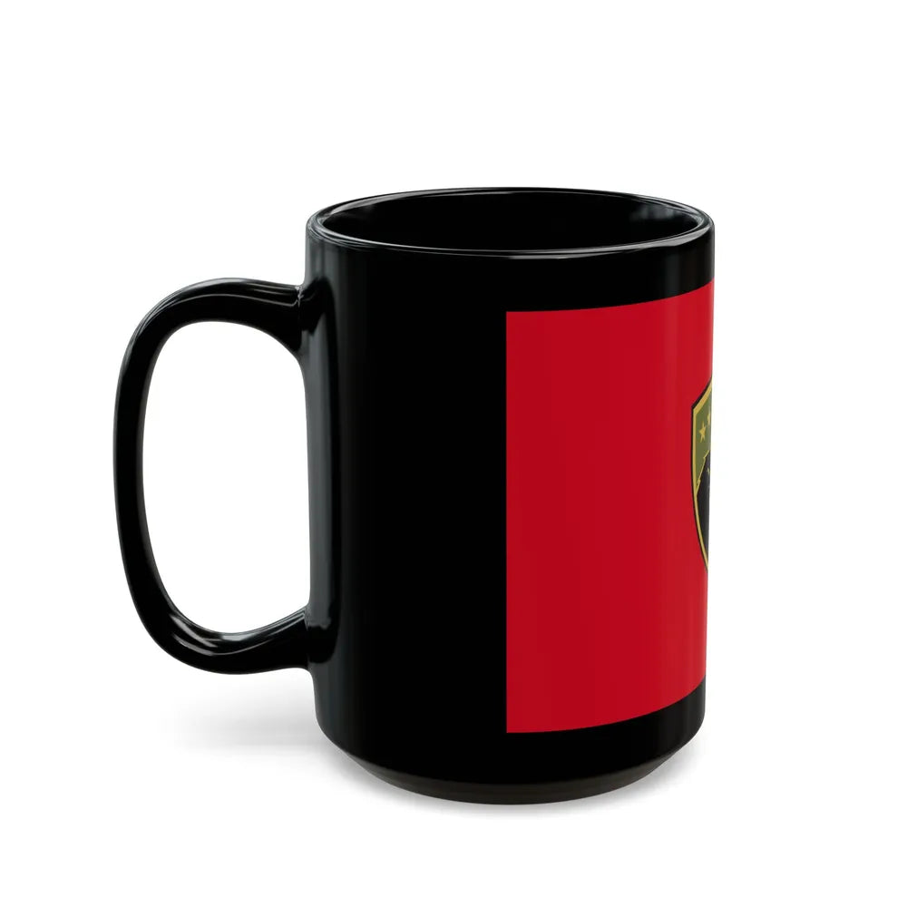 Flag of the Kosovo Security Force - Black Coffee Mug-Go Mug Yourself