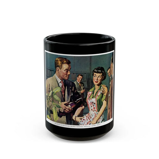 Female Conspiracy of One, 1950 - Black Coffee Mug-15oz-Go Mug Yourself