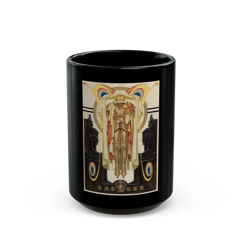 Easter, Saturday Evening Post, April 7, 1928 - Black Coffee Mug-15oz-Go Mug Yourself