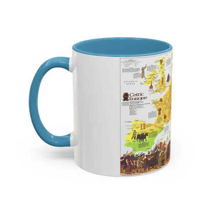 Europe - Celtic (1977) (Map) Accent Coffee Mug-Go Mug Yourself