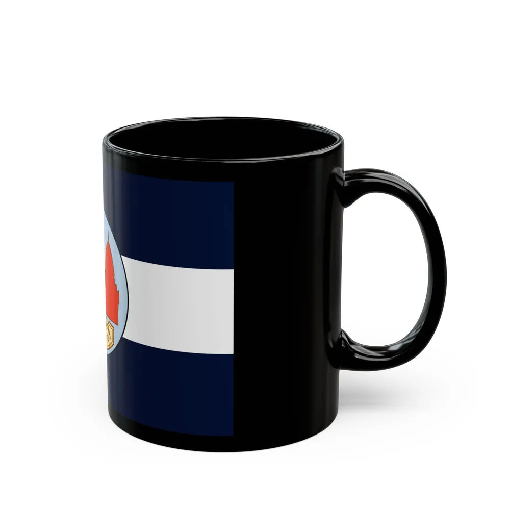 Flag of Lop Buri Province Thailand - Black Coffee Mug-Go Mug Yourself