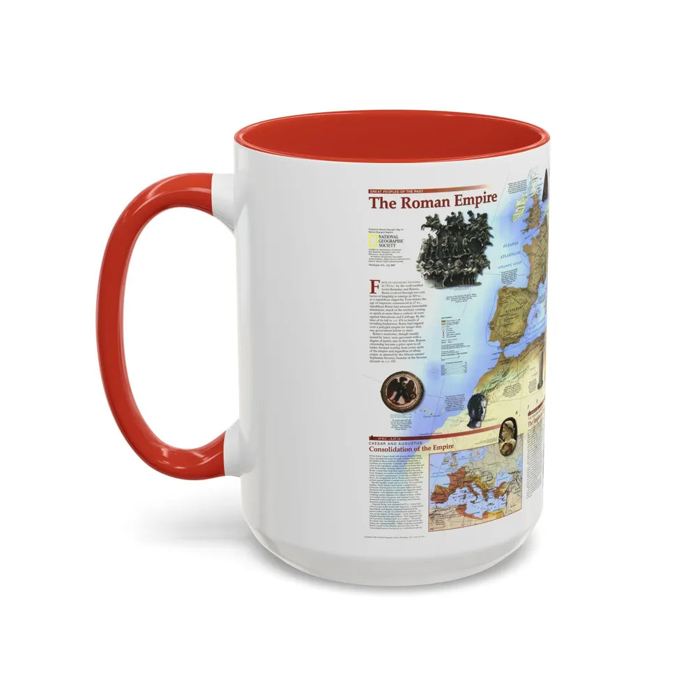 Roman Empire (1997) (Map) Accent Coffee Mug-Go Mug Yourself