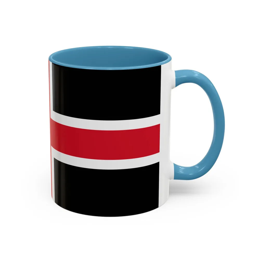 Flag of Durham UK - Accent Coffee Mug-Go Mug Yourself