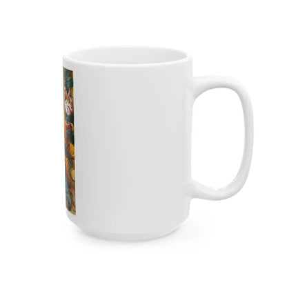 Carnival Boat, movie poster illustration, 1932 - White Coffee Mug-Go Mug Yourself