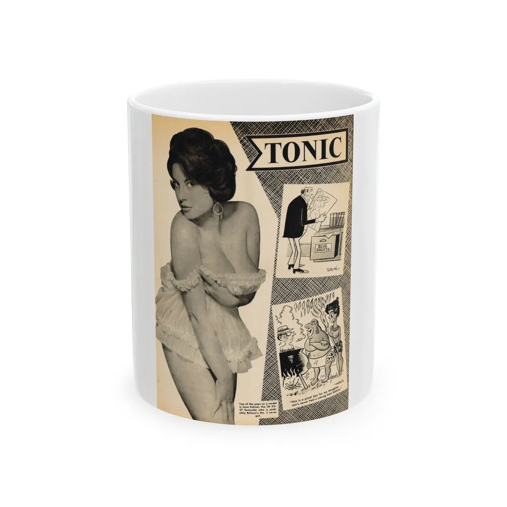 June Palmer #189 (Vintage Female Icon) White Coffee Mug-11oz-Go Mug Yourself