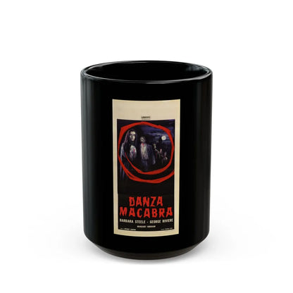 CASTLE OF BLOOD (ITALIAN) 1964 Movie Poster - Black Coffee Mug-15oz-Go Mug Yourself