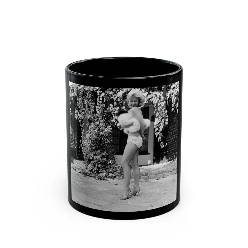 Greta Thyssen #80 (Vintage Female Icon) Black Coffee Mug-11oz-Go Mug Yourself