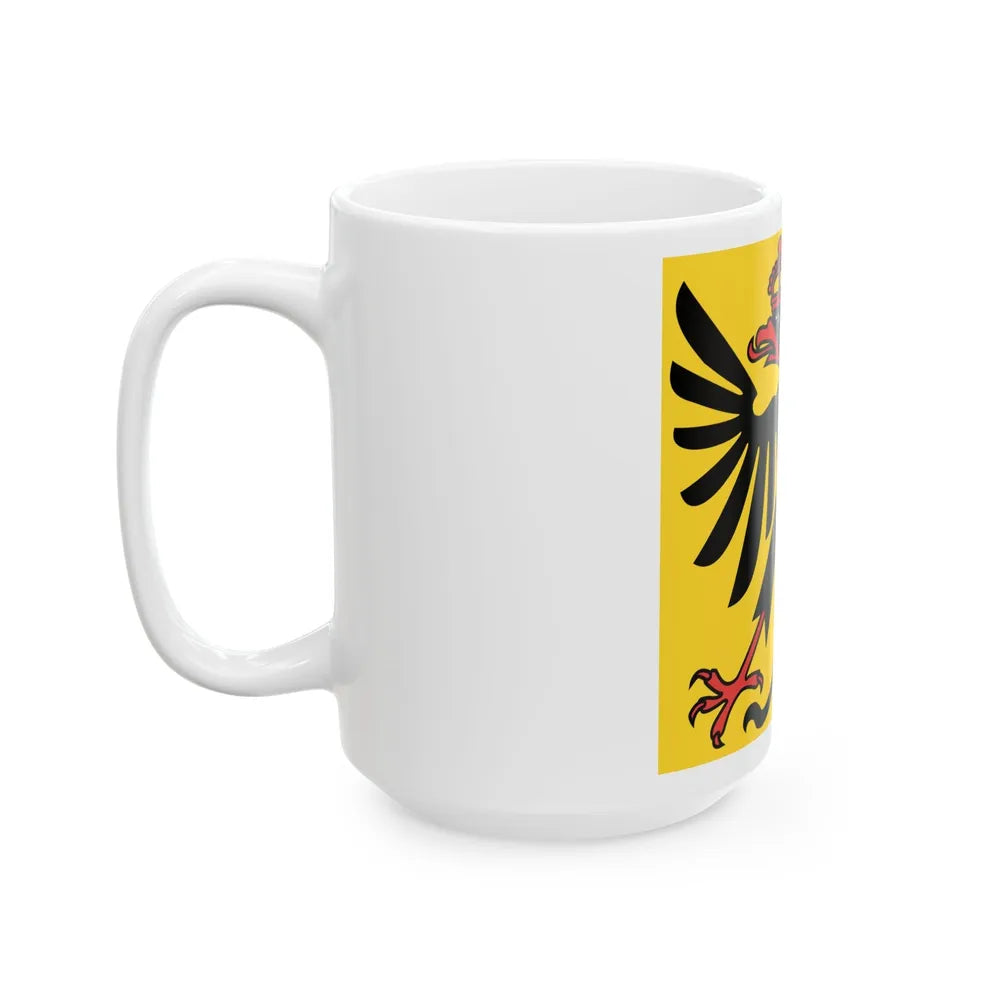 Flag of Canton of Geneva Switzerland - White Coffee Mug-Go Mug Yourself