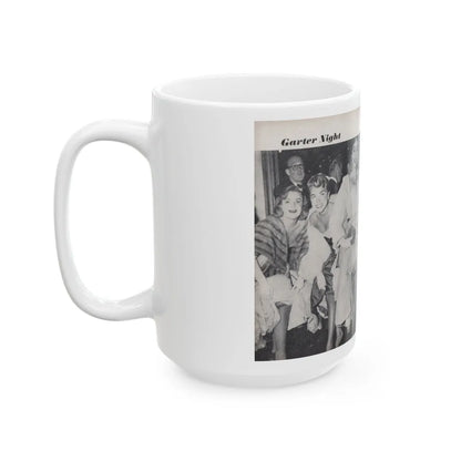 Terry Moore #455 - 66 PHOTOGRAPHS OF Terry MOORE U.K. Pocket Mag. Pages 40 & 41 (Vintage Female Icon) White Coffee Mug-Go Mug Yourself