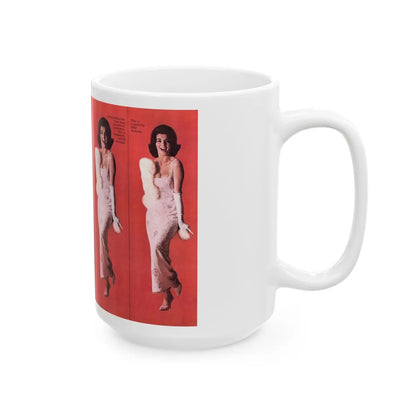 Nancy Kovack #96 - Esquire June 1961 (Vintage Female Icon) White Coffee Mug-Go Mug Yourself