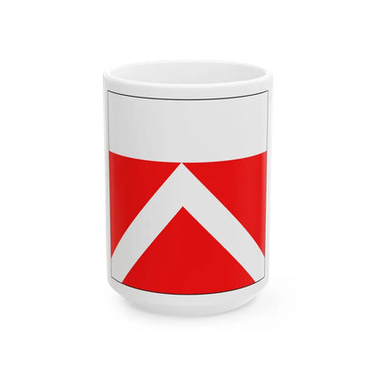 Flag of Yens Switzerland - White Coffee Mug-15oz-Go Mug Yourself