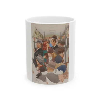 Cartoon Illustration - White Coffee Mug-11oz-Go Mug Yourself