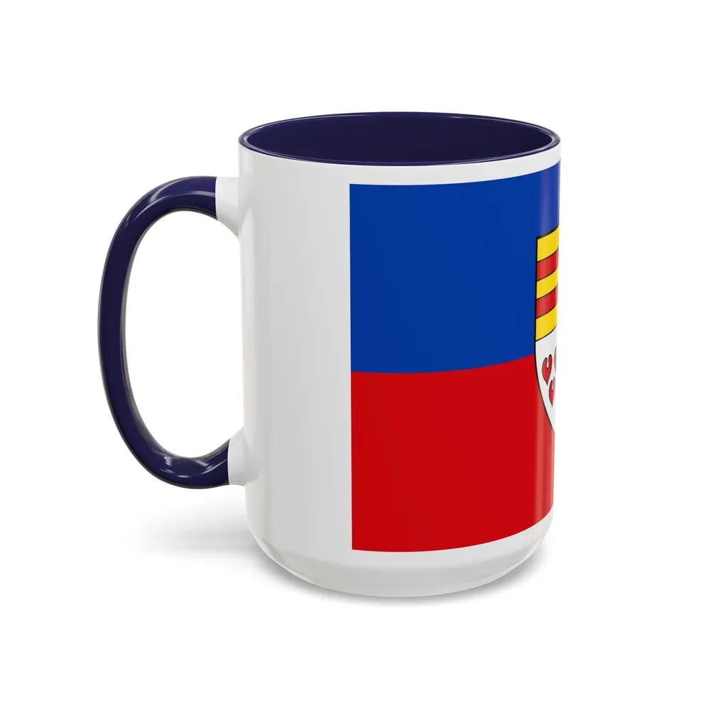 Flag of Cloppenburg Germany - Accent Coffee Mug-Go Mug Yourself