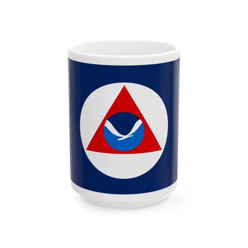 National Oceanic and Atmospheric Administration Flag - White Coffee Mug-15oz-Go Mug Yourself