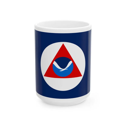 National Oceanic and Atmospheric Administration Flag - White Coffee Mug-15oz-Go Mug Yourself