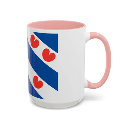 Flag of Friesland Netherlands - Accent Coffee Mug-Go Mug Yourself