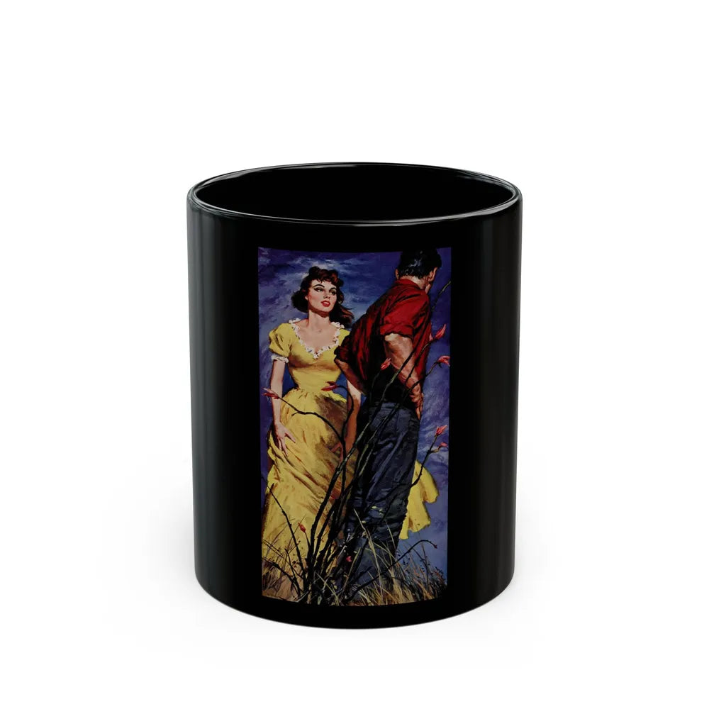 Hand Me Down Bride by Irene Wempe, The Saturday Evening Post, October 12, 1957 - Black Coffee Mug-11oz-Go Mug Yourself