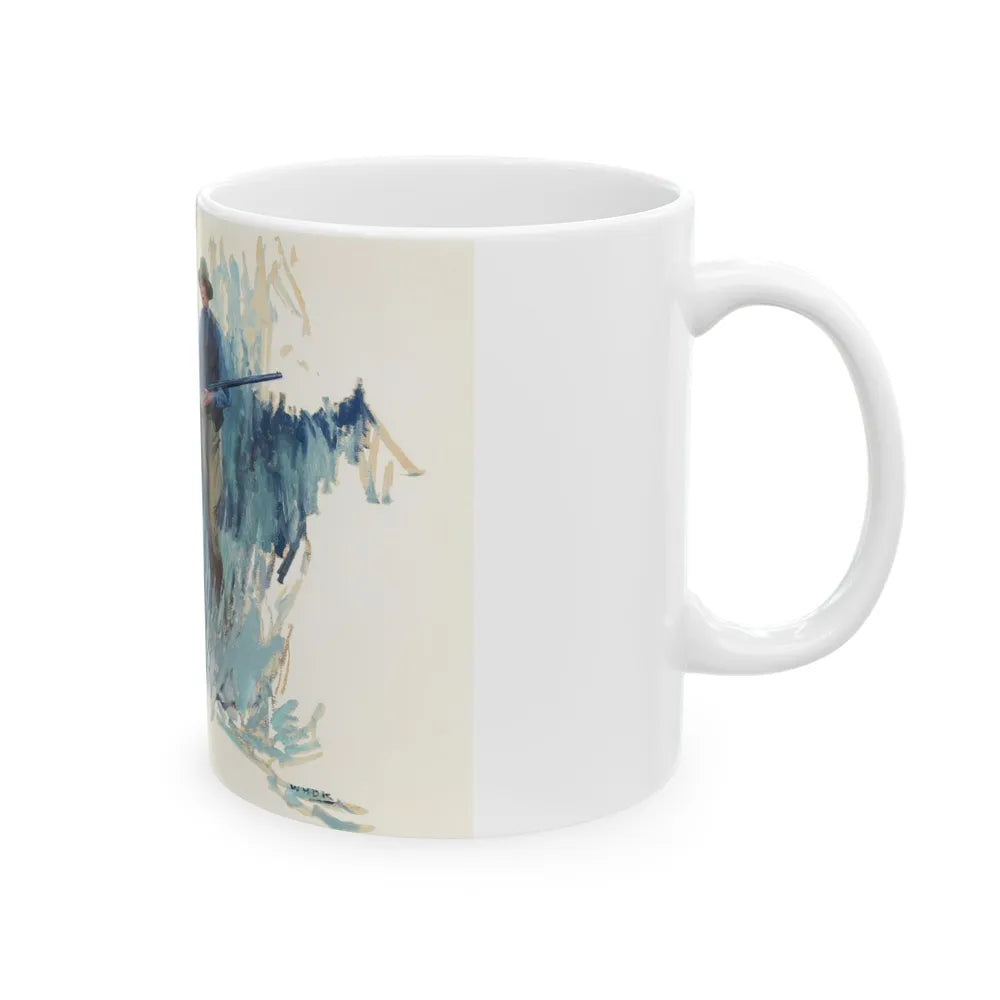 Forest Hunting Scene - White Coffee Mug-Go Mug Yourself