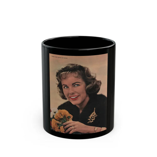 Terry Moore #633 - Magazine Page Color Portrait Photo (Vintage Female Icon) Black Coffee Mug-11oz-Go Mug Yourself