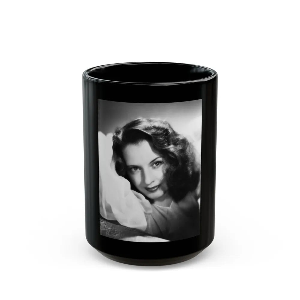 Barbara Stanwyck #189 (Vintage Female Icon) Black Coffee Mug-15oz-Go Mug Yourself