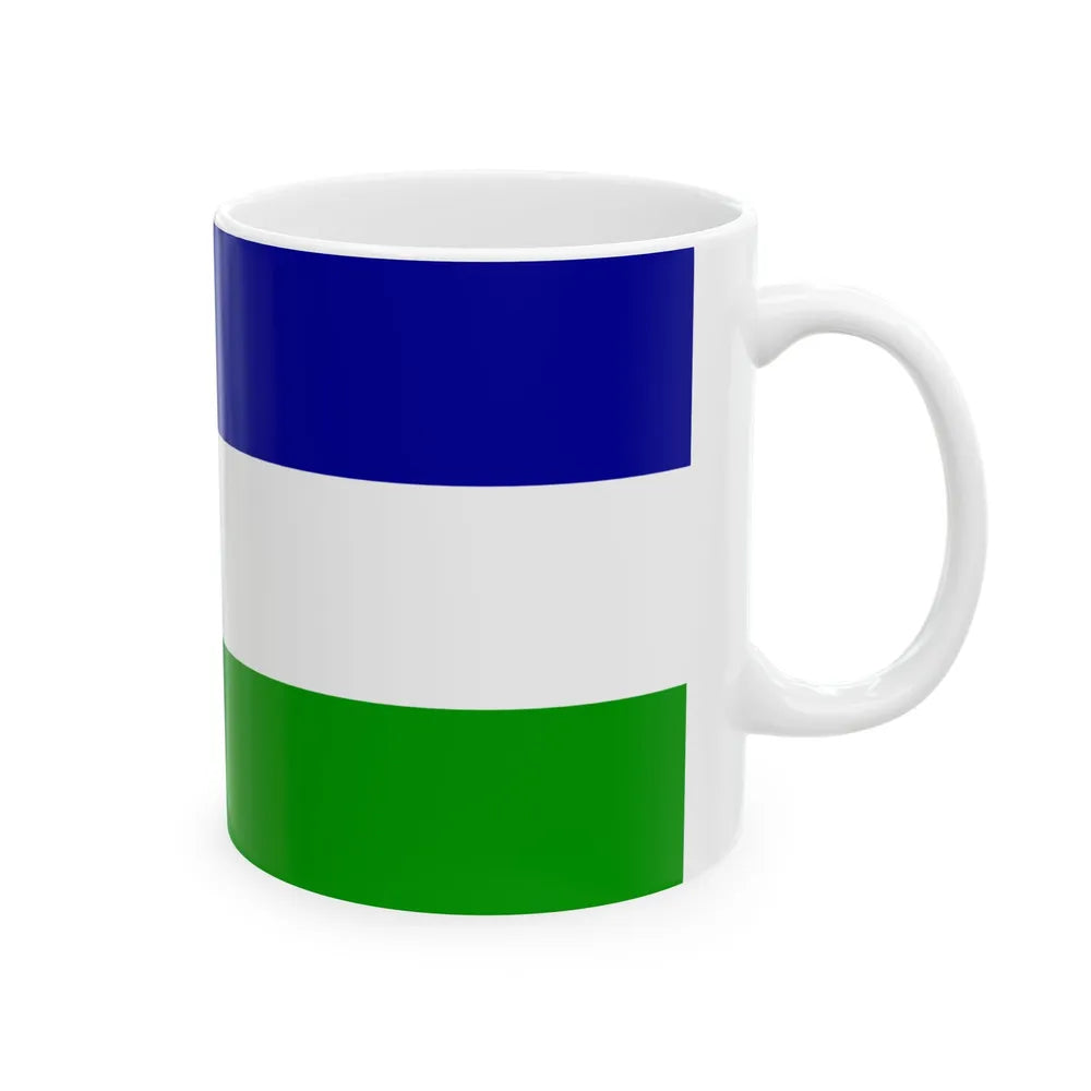 Flag of Una Sana Canton Bosnia and Herzegovina - White Coffee Mug-Go Mug Yourself