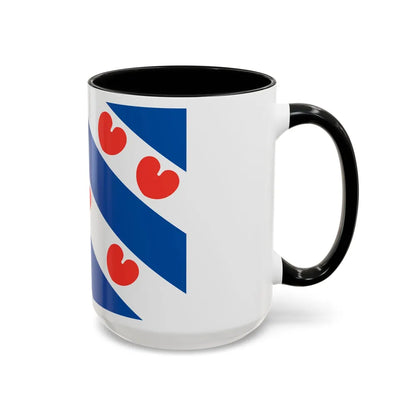 Flag of Friesland Netherlands - Accent Coffee Mug-Go Mug Yourself