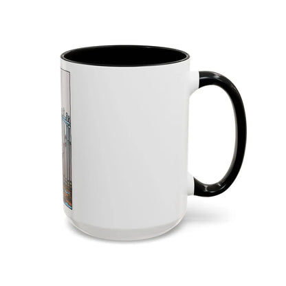 The 8 of Swords (Tarot Card) Accent Coffee Mug-Go Mug Yourself