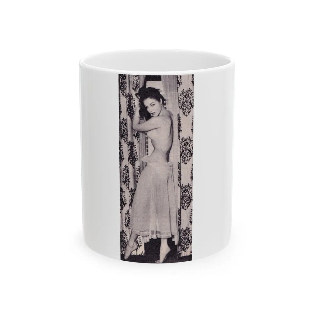 Julie Newmar #383 (Vintage Female Icon) White Coffee Mug-11oz-Go Mug Yourself